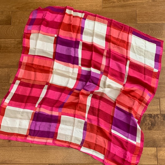 Adrienne Vittadini Multicolor Plaid Scarf - Picture 3 of 3